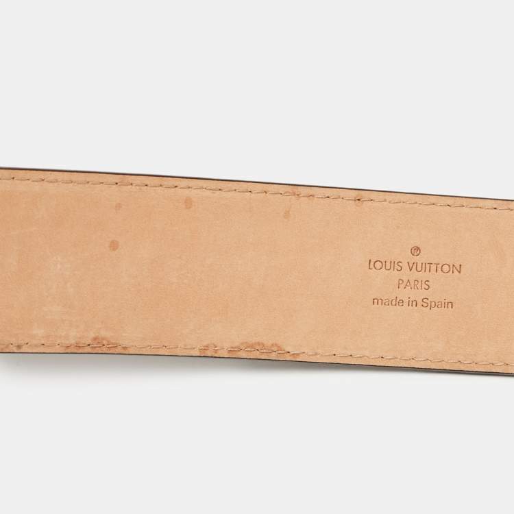 مملوكة مسبقًا Louis Vuitton Damier Ebene Canvas Trunks and Bags Belt 80 CM