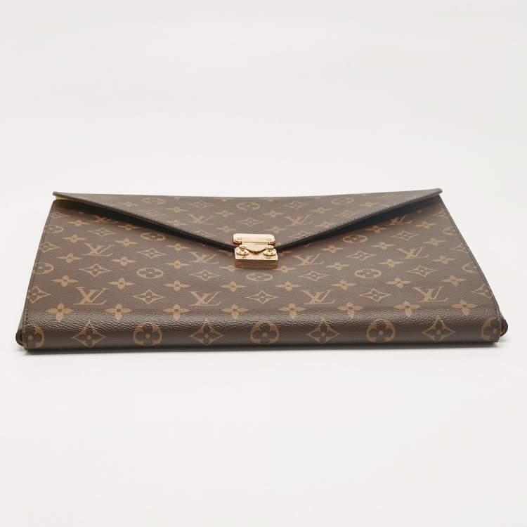 Pre Owned Louis Vuitton Monogram Canvas Mark Folder