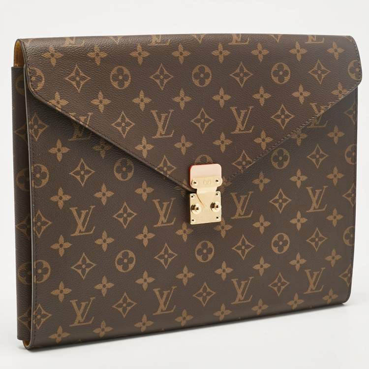 Pre Owned Louis Vuitton Monogram Canvas Mark Folder