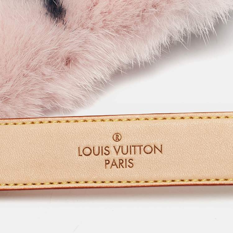 Pre Owned Louis Vuitton Pink Mink Monogram Sleep Eye Mask