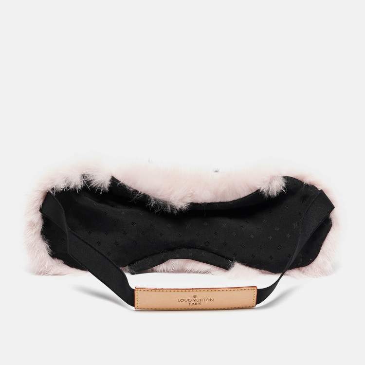 Pre Owned Louis Vuitton Pink Mink Monogram Sleep Eye Mask