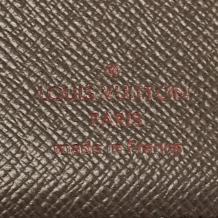 Pre Owned Louis Vuitton Damier Ebene Canvas Pocket Agenda Cover
