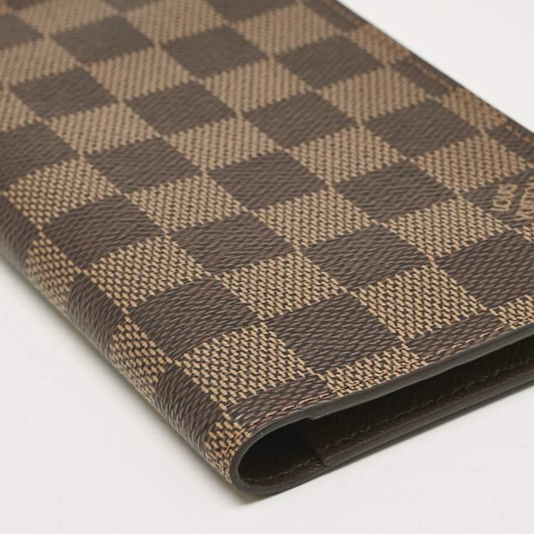 Pre Owned Louis Vuitton Damier Ebene Canvas Pocket Agenda Cover