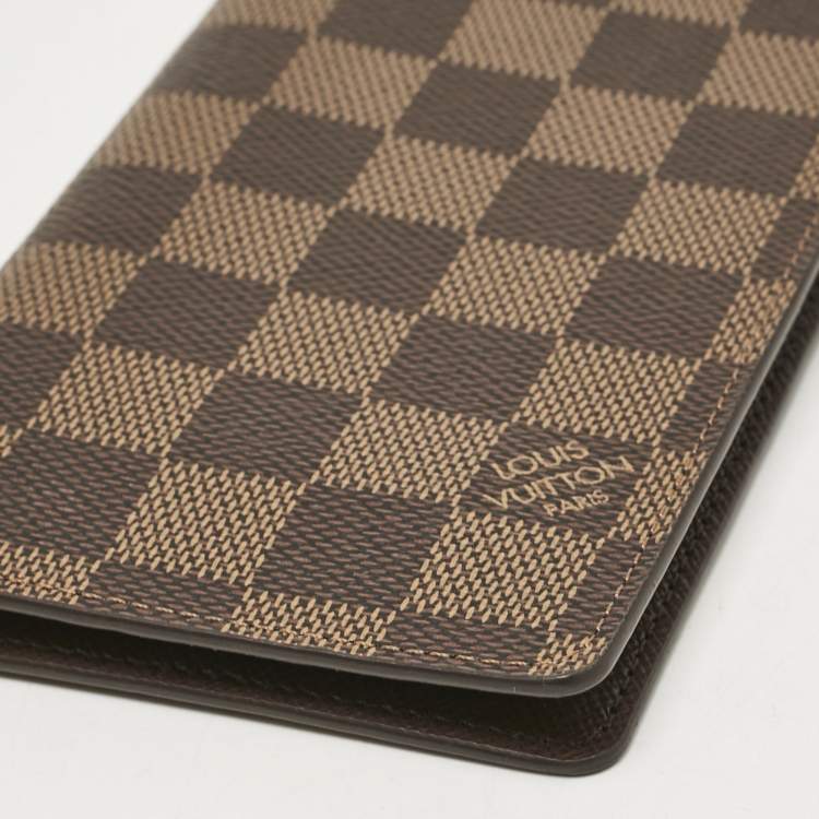 Pre Owned Louis Vuitton Damier Ebene Canvas Pocket Agenda Cover