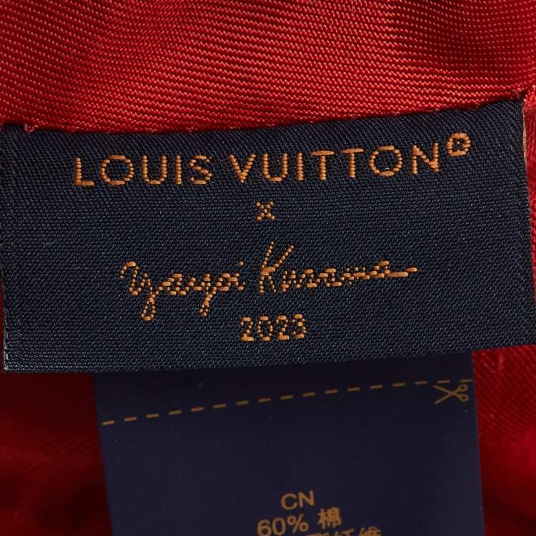 Pre Owned Louis Vuitton x Yayoi Kusama Black Cotton Infinity Dots Baseball Cap 