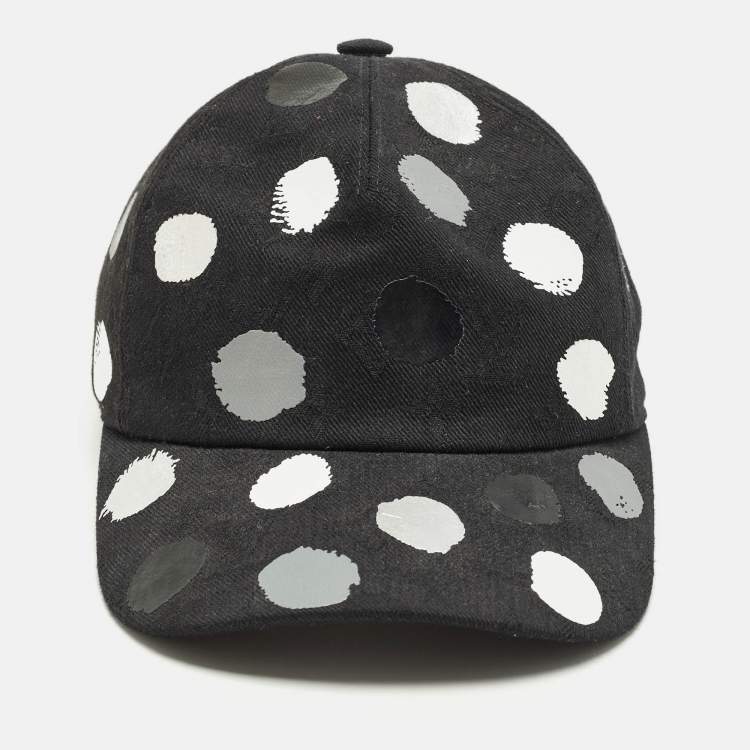 مملوكة مسبقًا Louis Vuitton x Yayoi Kusama Black Infinity Dots Canvas Baseball Cap M