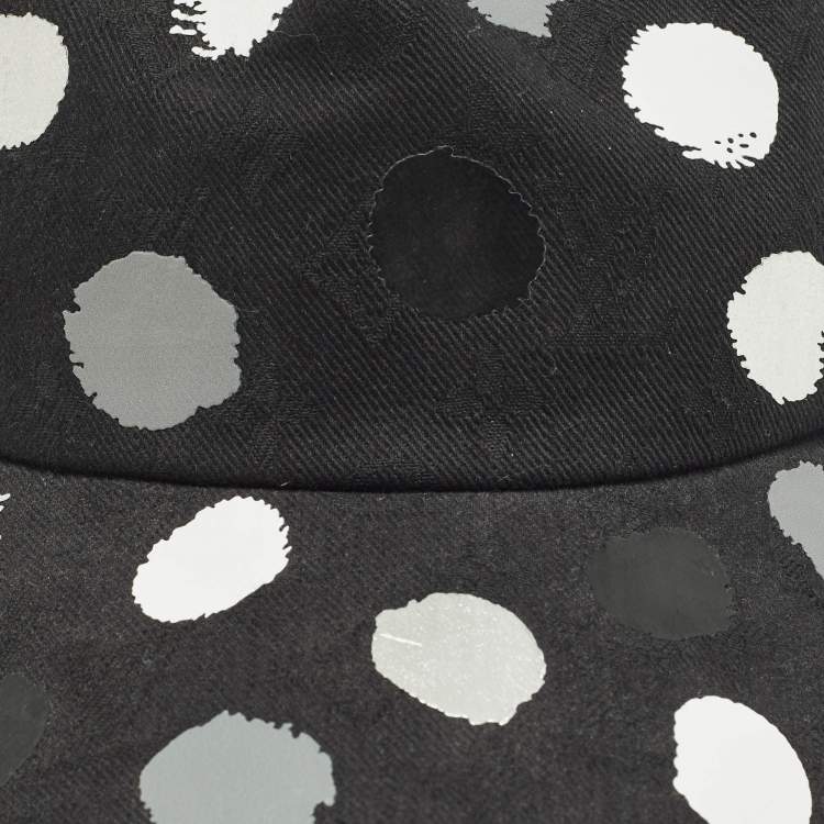 مملوكة مسبقًا Louis Vuitton x Yayoi Kusama Black Infinity Dots Canvas Baseball Cap M