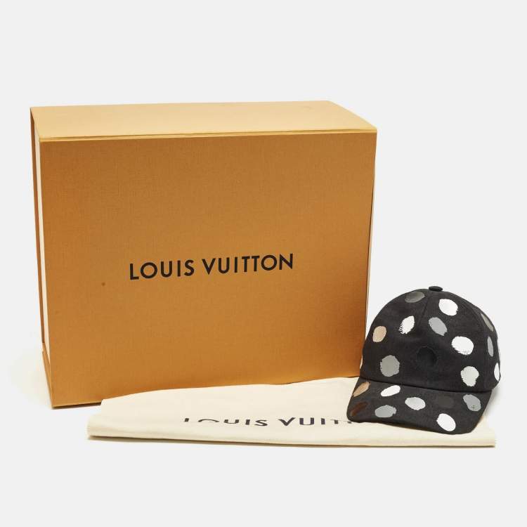 مملوكة مسبقًا Louis Vuitton x Yayoi Kusama Black Infinity Dots Canvas Baseball Cap M