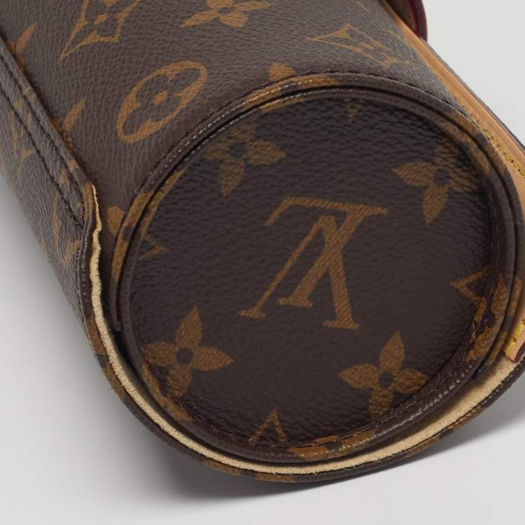 Pre Owned Louis Vuitton 3 Watch Case Monogram Canvas