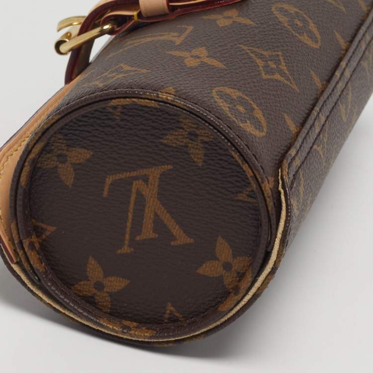 Pre Owned Louis Vuitton 3 Watch Case Monogram Canvas