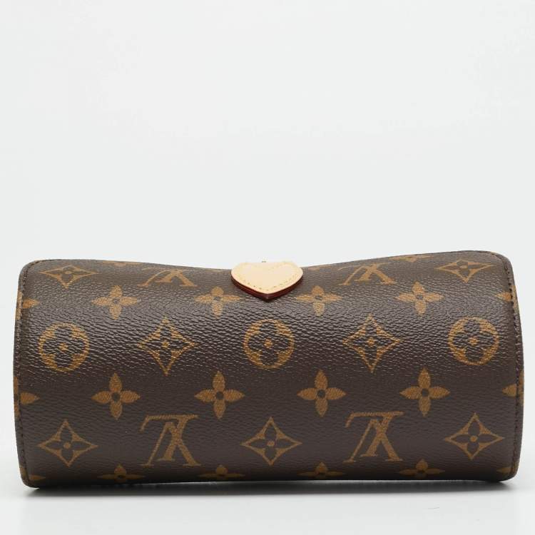 Pre Owned Louis Vuitton 3 Watch Case Monogram Canvas