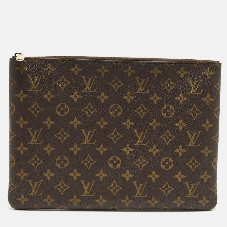 Pre Owned Louis Vuitton L Key Pouch Monogram Canvas 