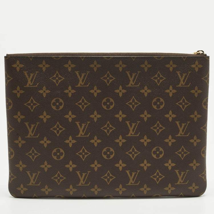 Pre Owned Louis Vuitton L Key Pouch Monogram Canvas 