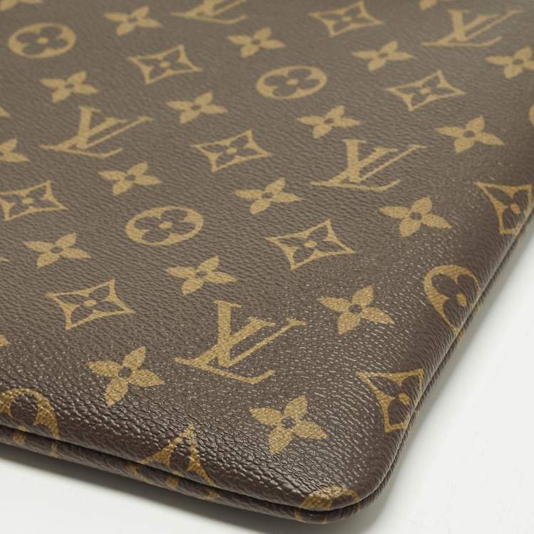 Pre Owned Louis Vuitton L Key Pouch Monogram Canvas 