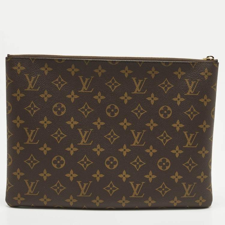 Pre Owned Louis Vuitton L Key Pouch Monogram Canvas 