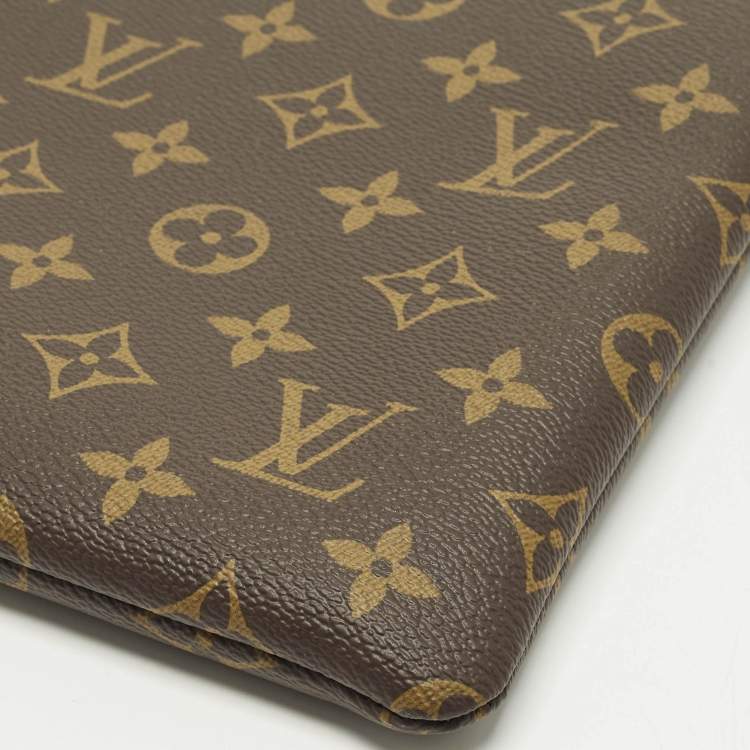 Pre Owned Louis Vuitton L Key Pouch Monogram Canvas 