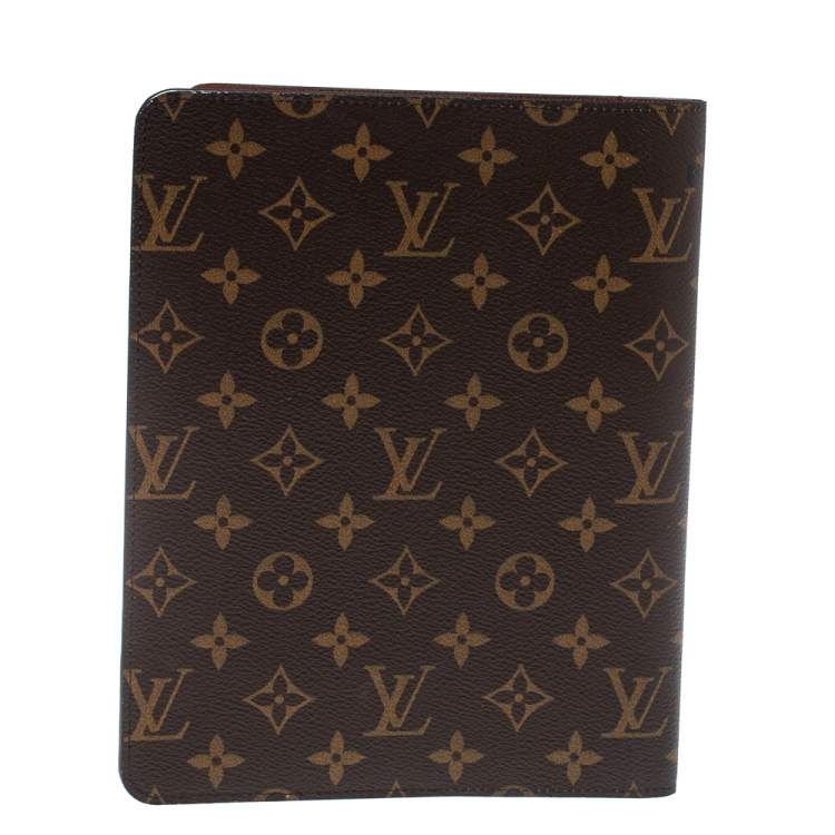Pre Owned Louis Vuitton Coated Canvas Desk Agenda Cover 