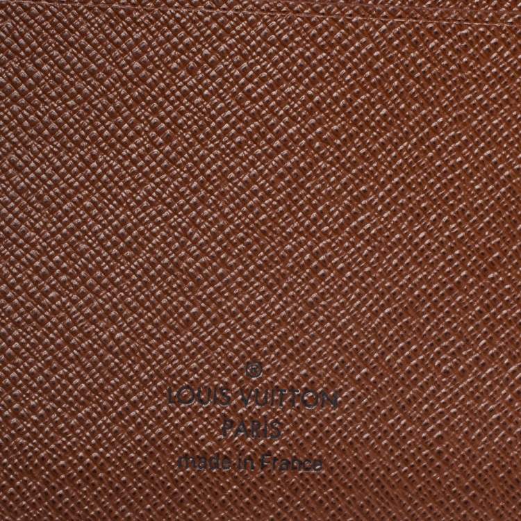 Pre Owned Louis Vuitton Coated Canvas Desk Agenda Cover 