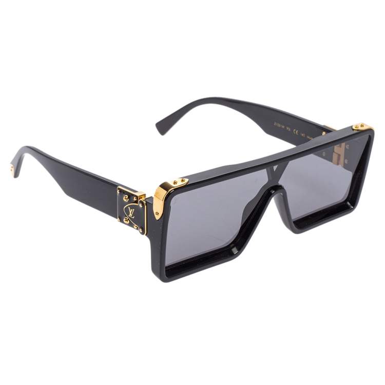 LOUIS VUITTON Acetate Mascot Sunglasses Z2323W Black 819284