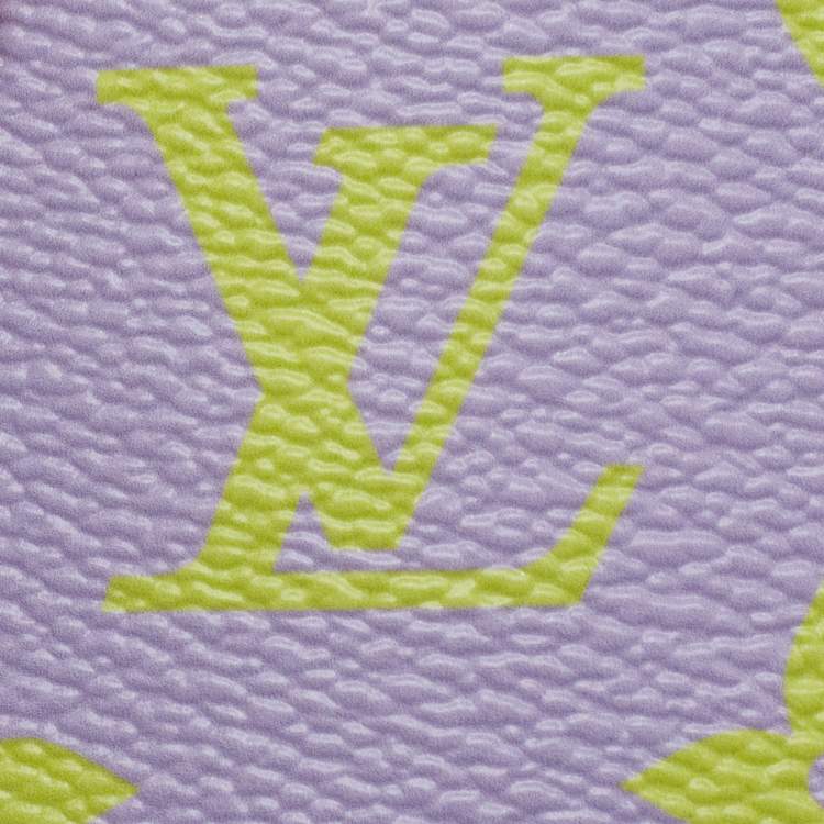 Pre Owned Louis Vuitton Pink/Lilac Reverse Monogram Giant Oversize Key Case Holder