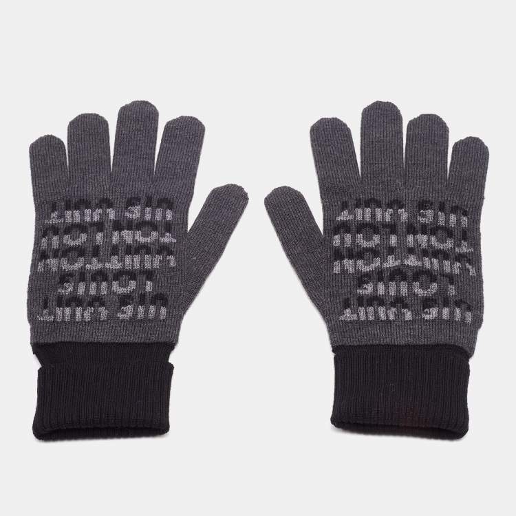 LOUIS VUITTON Women's Gloves in Grey