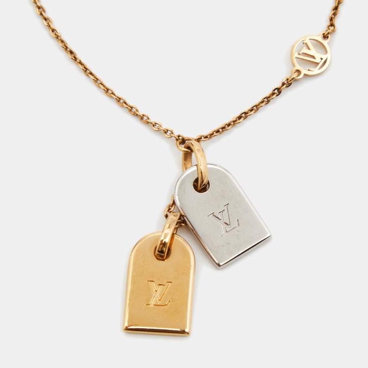 Pre Owned Louis Vuitton Nanogram Two Tone Bracelet