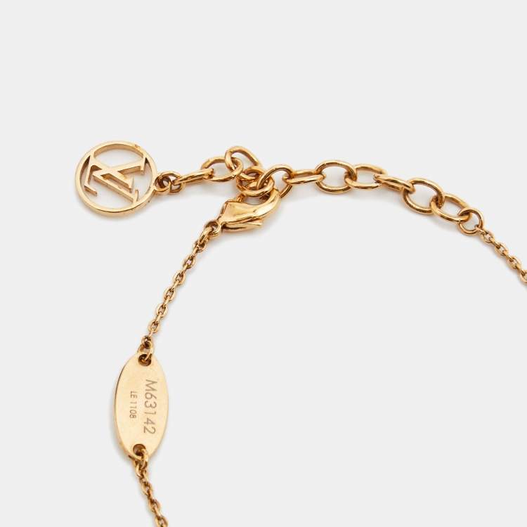 Pre Owned Louis Vuitton Nanogram Two Tone Bracelet