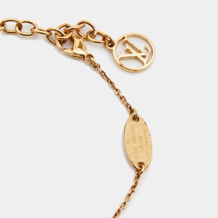 Pre Owned Louis Vuitton Nanogram Two Tone Bracelet