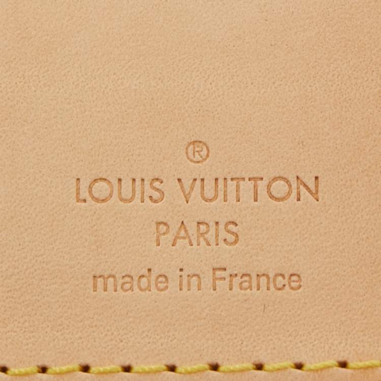 Pre Owned Louis Vuitton Vachetta Leather Luggage Name Tag