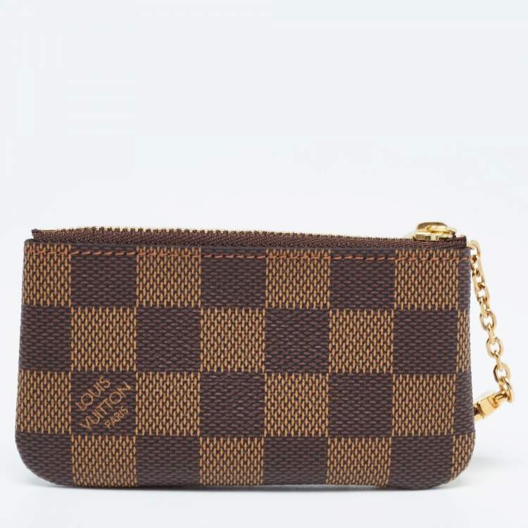 Pre Owned Louis Vuitton Damier Ebene Canvas Key Pouch
