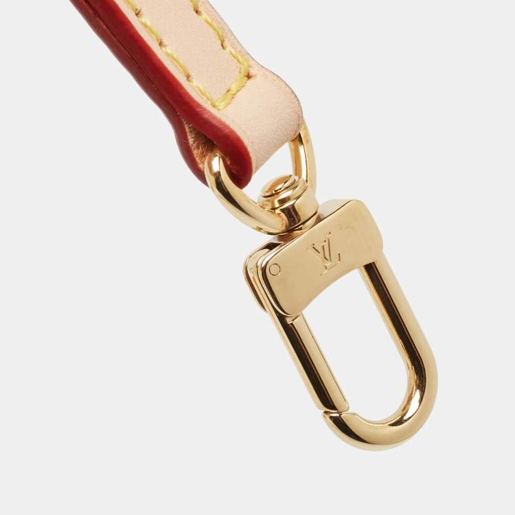 Pre Owned Louis Vuitton Beige Leather Adjustable Shoulder Bag Strap