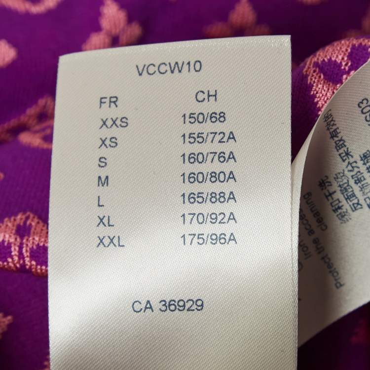 Pre Owned Louis Vuitton Pink Vuittamins Sporty Jacquard Knit Top L