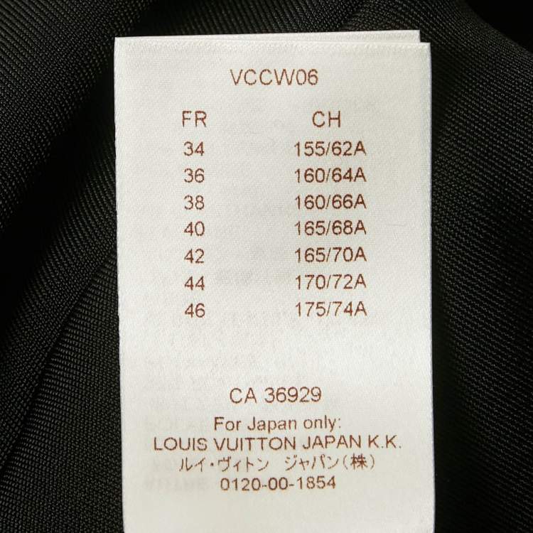 Pre Owned Louis Vuitton Black Embellished Jersey Top S
