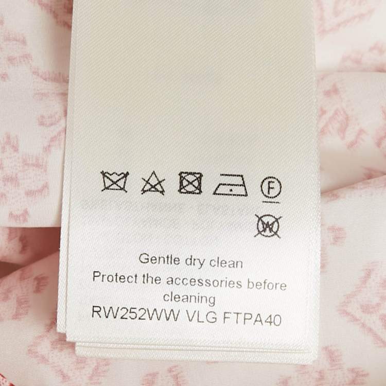 Pre Owned Louis Vuitton White Monogram Print Cotton Mini Shorts S