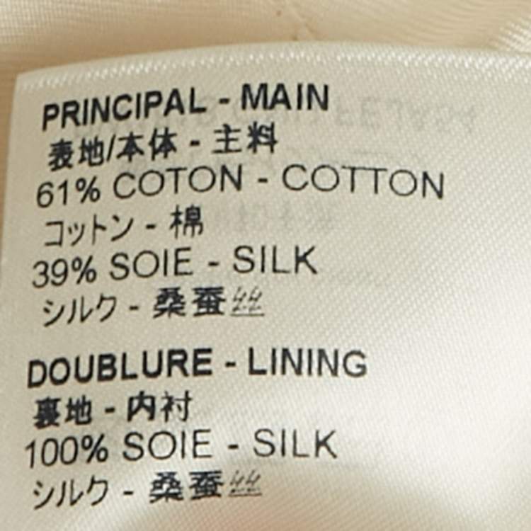 Pre Owned Louis Vuitton Beige Cotton Hook Detail Sleeveless Top M