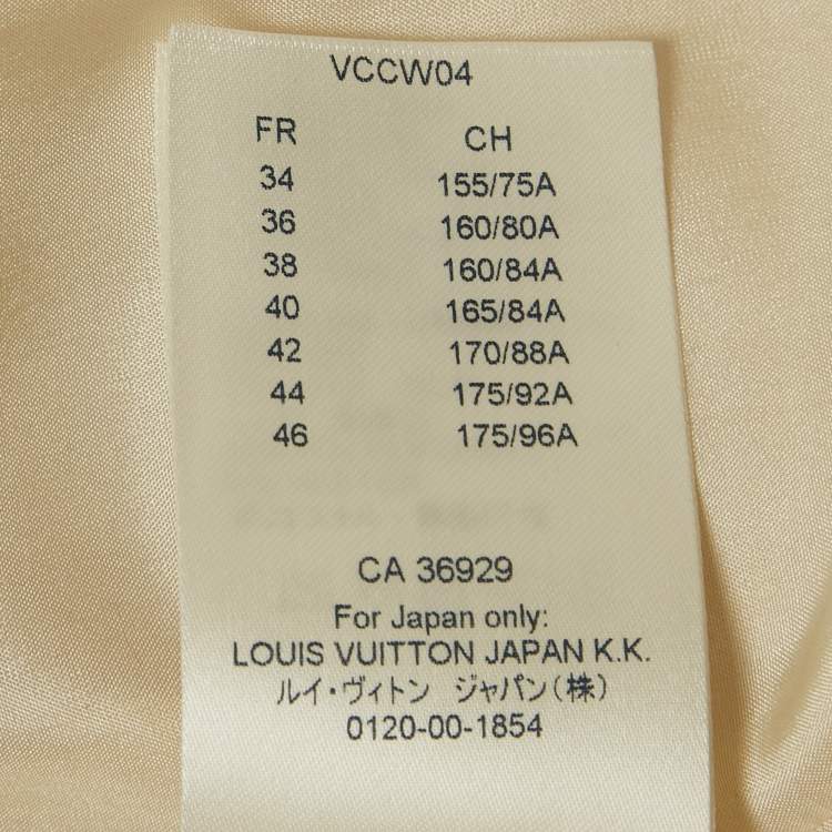 Pre Owned Louis Vuitton Cream Wool Pleated Sleeveless Mini Dress M