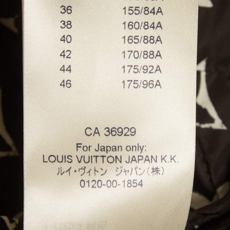 Pre Owned Louis Vuitton Blue Cotton Blend Zip-Up Cape S