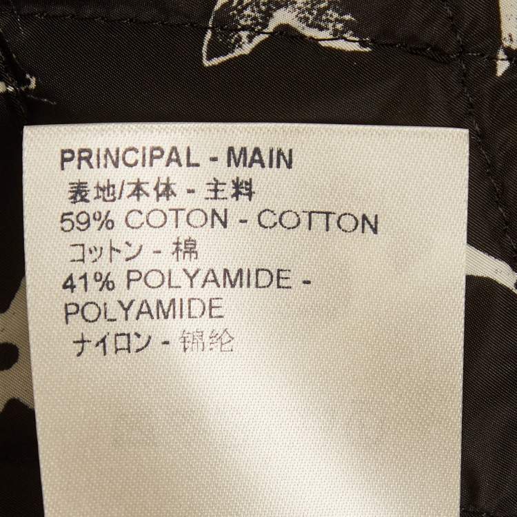 Pre Owned Louis Vuitton Blue Cotton Blend Zip-Up Cape S