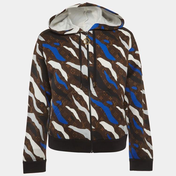 Pre Owned Louis Vuitton x League of Legends Brown Camouflage Cotton Jacket XS