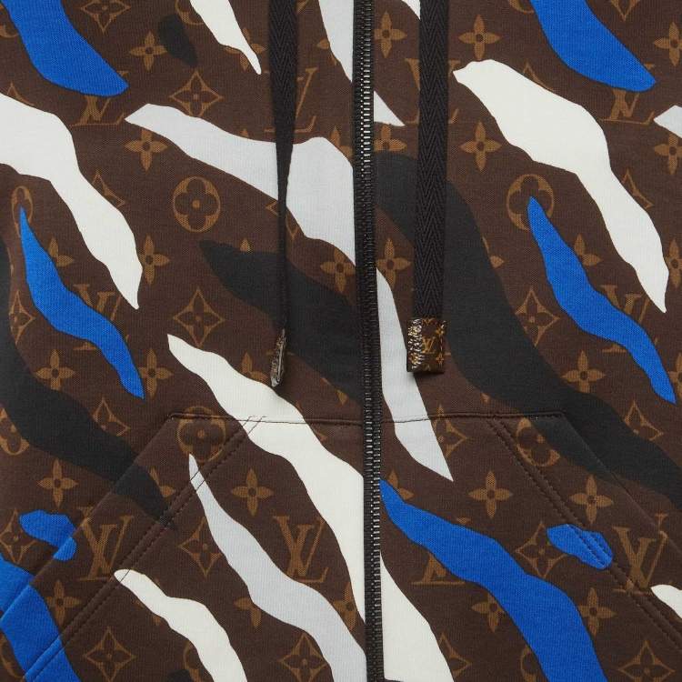 Pre Owned Louis Vuitton x League of Legends Brown Camouflage Cotton Jacket XS