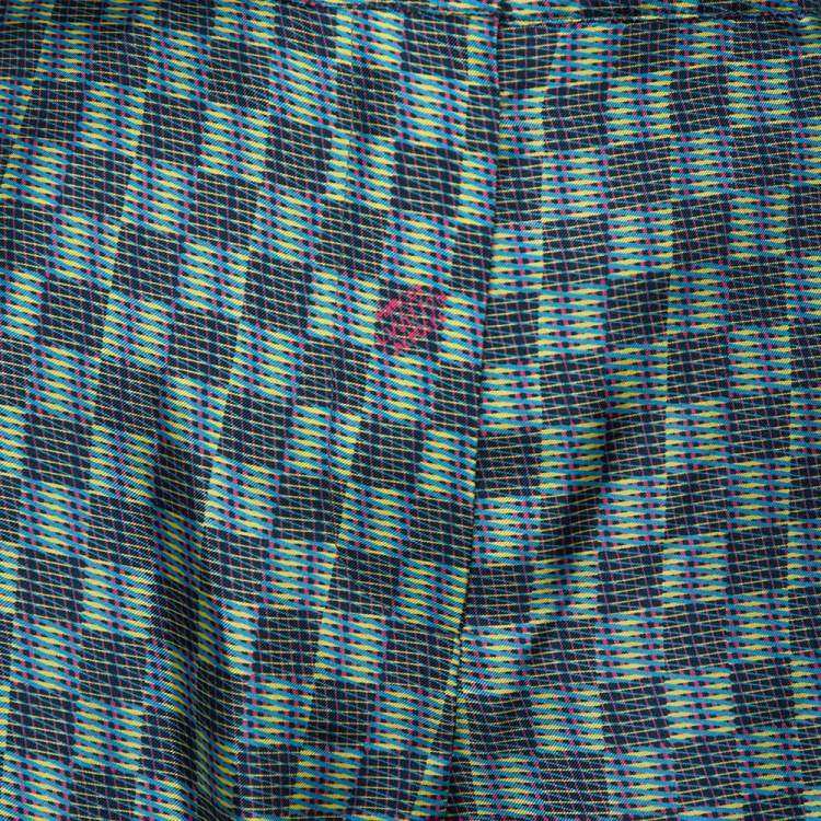 Pre Owned Louis Vuitton Multicolor Printed Silk Shorts M
