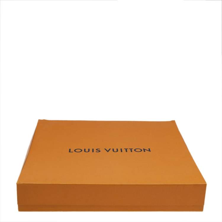 Pre Owned Louis Vuitton Cream Wool & Silk Logo Monogram Shift Dress S