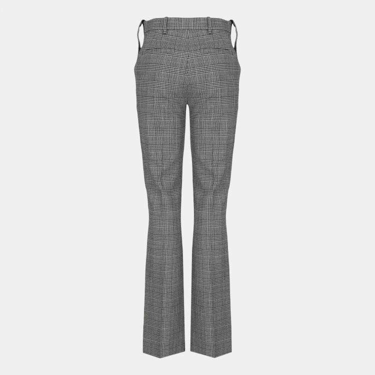 Pre Owned Louis Vuitton Women's Wool Trousers - Black - S