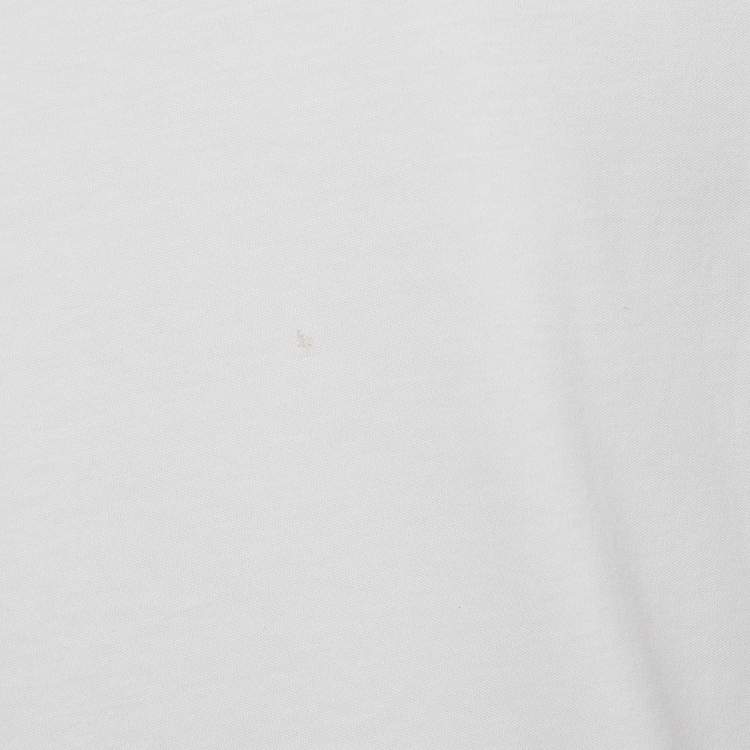 Pre Owned Louis Vuitton White Chain Print Cotton Crew Neck T-Shirt L