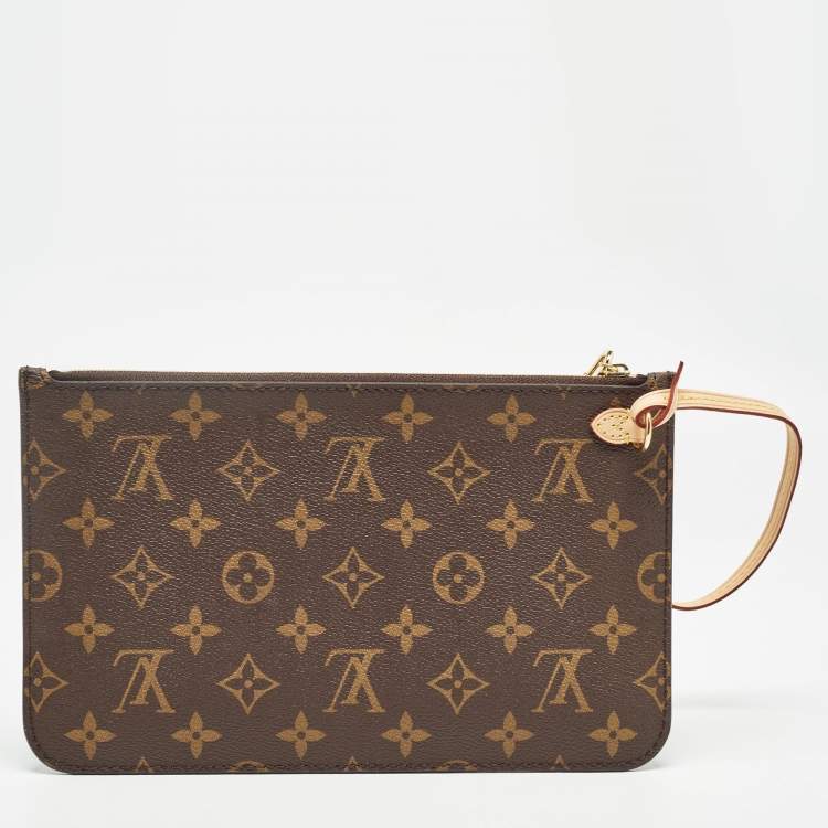 Pre Owned Louis Vuitton Monogram Canvas Zip Pouch