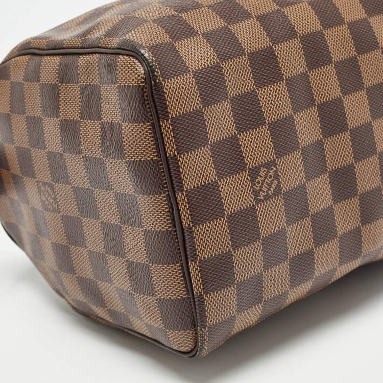 Pre Owned Louis Vuitton Damier Ebene Canvas Speedy 25 Bag