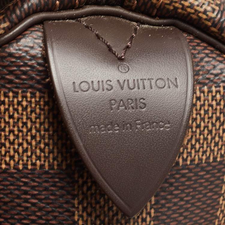 Pre Owned Louis Vuitton Damier Ebene Canvas Speedy 25 Bag