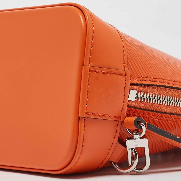 Pre Owned Louis Vuitton Orange Epi Leather Alma Backpack
