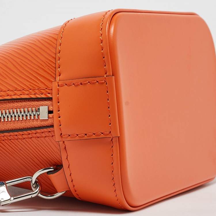 Pre Owned Louis Vuitton Orange Epi Leather Alma Backpack