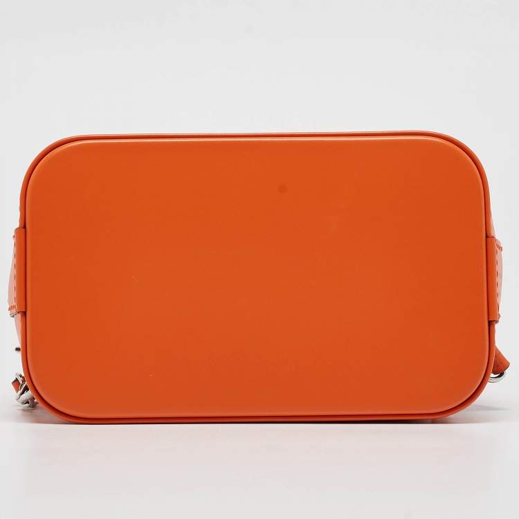 Pre Owned Louis Vuitton Orange Epi Leather Alma Backpack